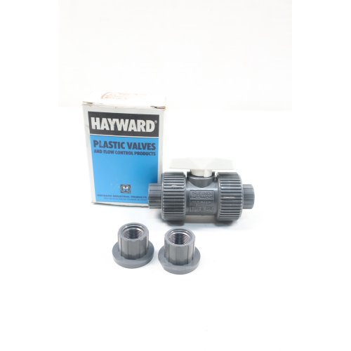 Hayward TB10050ST True Union Manual Pvc Ball Valve 1/2in Hayward TB10050ST True Union Manual Pvc Ball Valve 1/2in