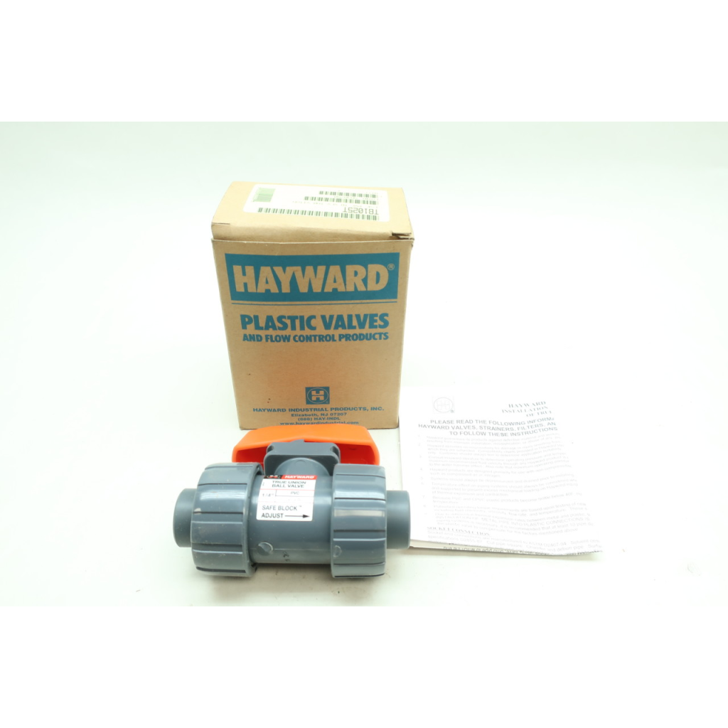 Hayward TB1025T Manual Pvc True Union Ball Valve 1/4in
