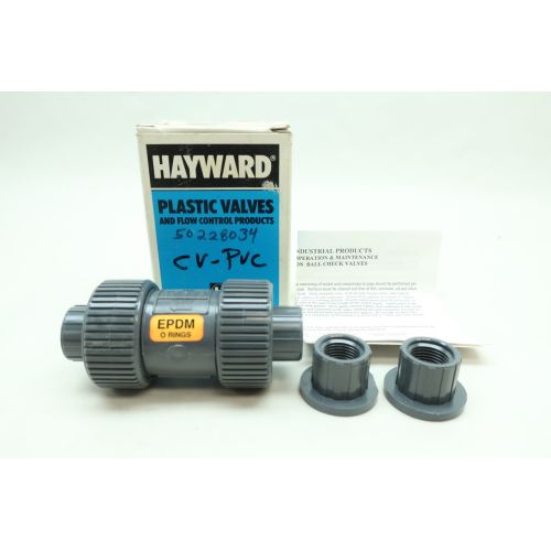 Hayward TC10050STE Pvc True Union Ball Check Valve 1/2in