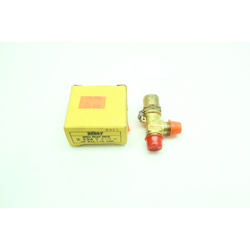 Henry 526 Brass Relief Valve 450psi 3/8in Flare X 3/8in Npt