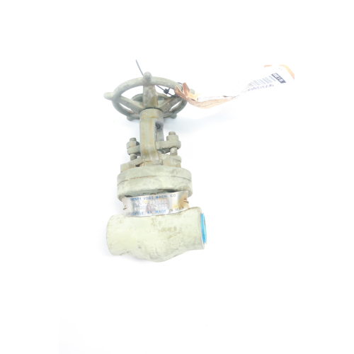 Henry Vogt B-215379 Manual Steel Socket Weld Wedge Gate Valve 3/4in 600