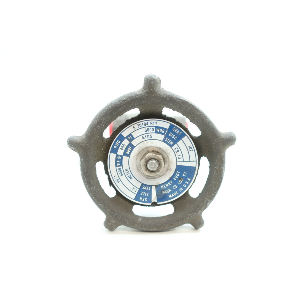 Henry Vogt 9871 Manual Steel Globe Valve 1/2in Npt