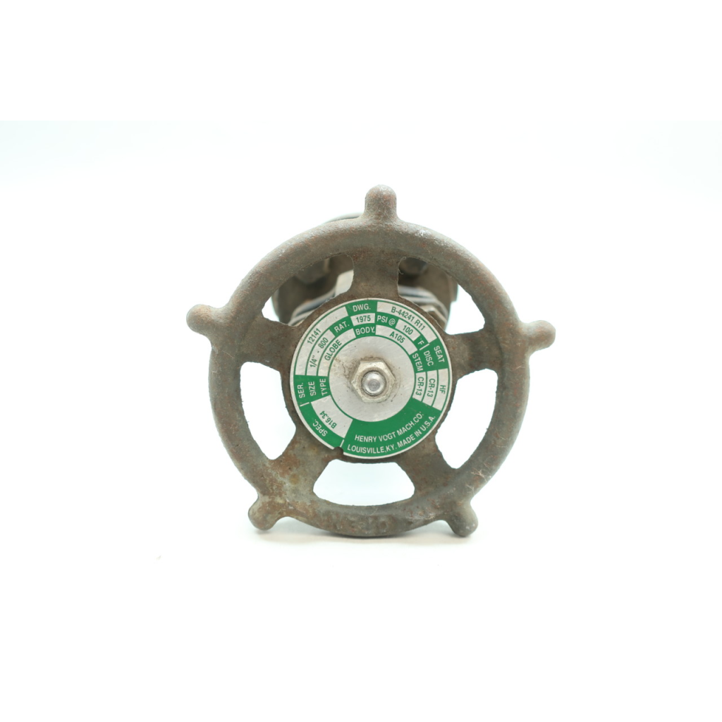 Henry Vogt 12141 Manual Steel Threaded Globe Valve 1/4in Npt 800