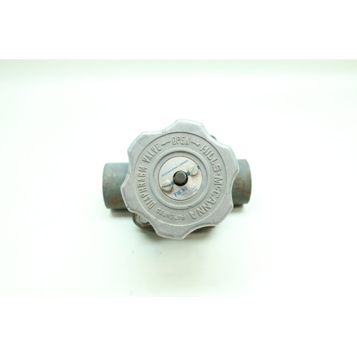 Hills Mccanna FIG 6 Manual Steel Socket Weld Diaphragm Valve 1in