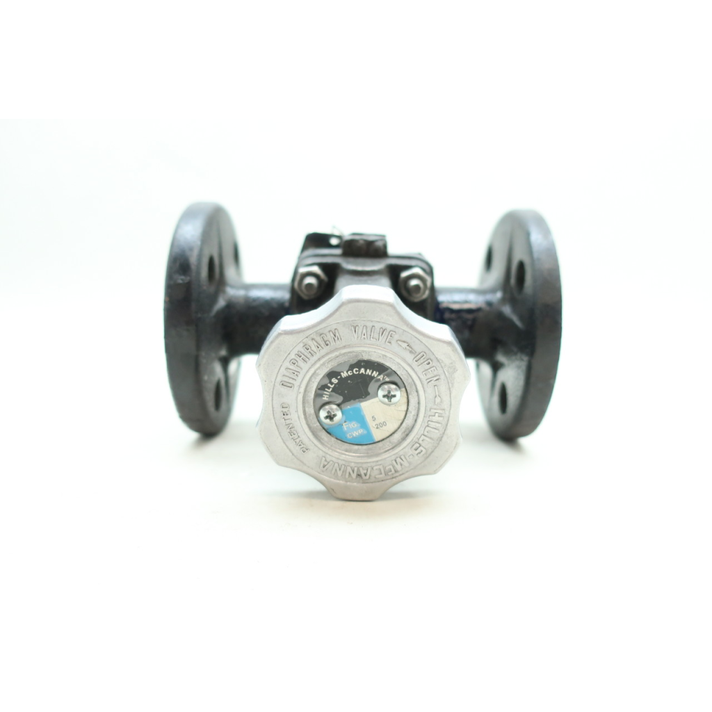 Hills Mccanna 5 Manual Flanged Diaphragm Valve 3/4in