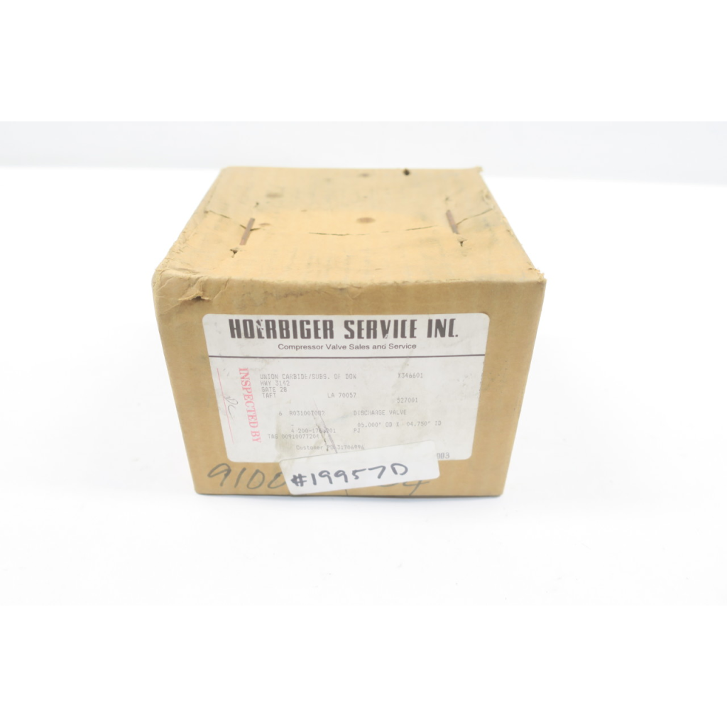 Hoerbiger R031007082 Discharge Valve 5in Od X 4.75in Id