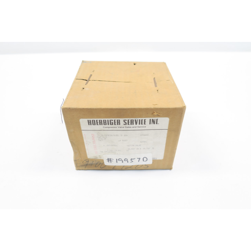 Hoerbiger R031007081 Suction Valve 5in Od X 4.75in Id