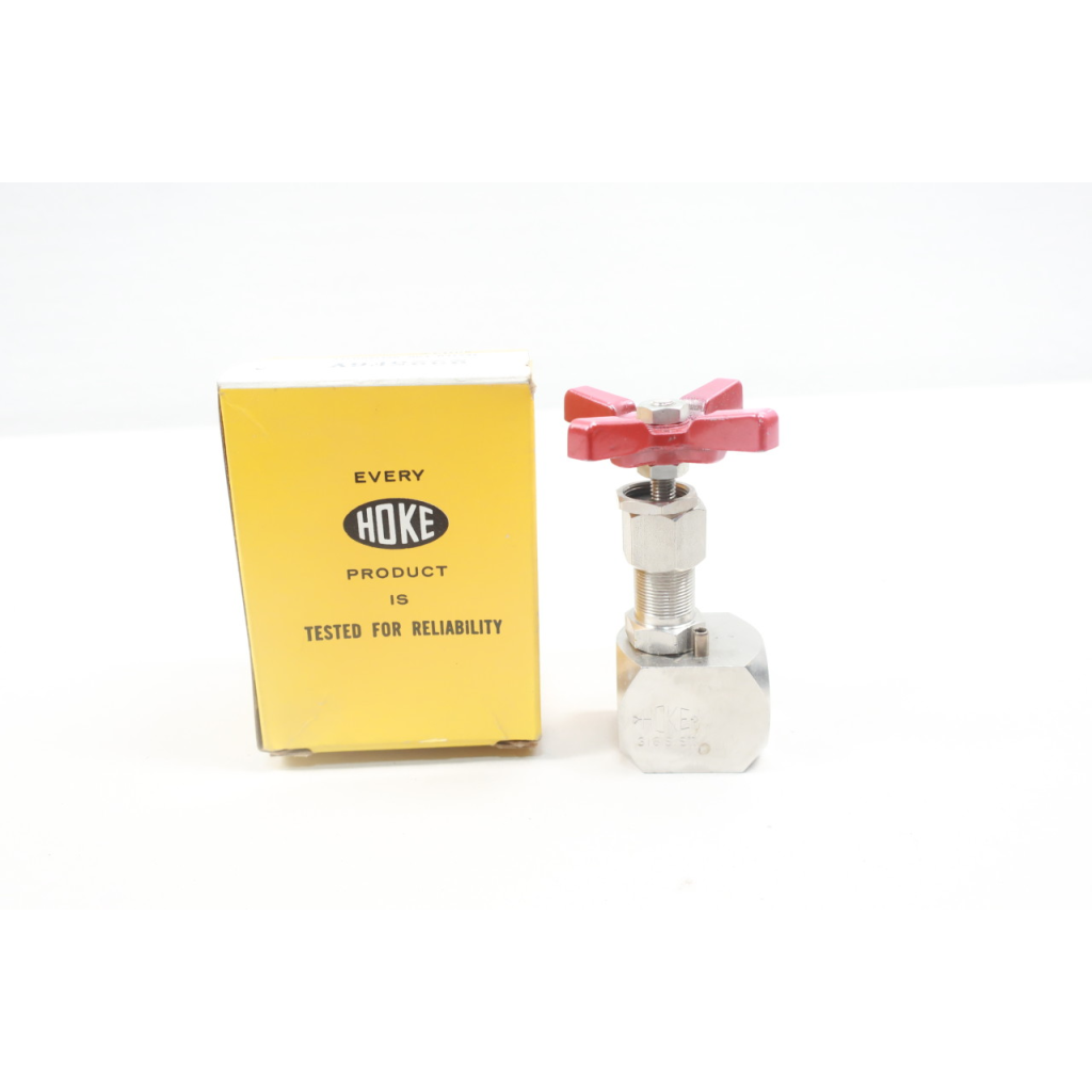 Hoke 2225F6Y Manual Stainless Needle Valve 3/8in Npt