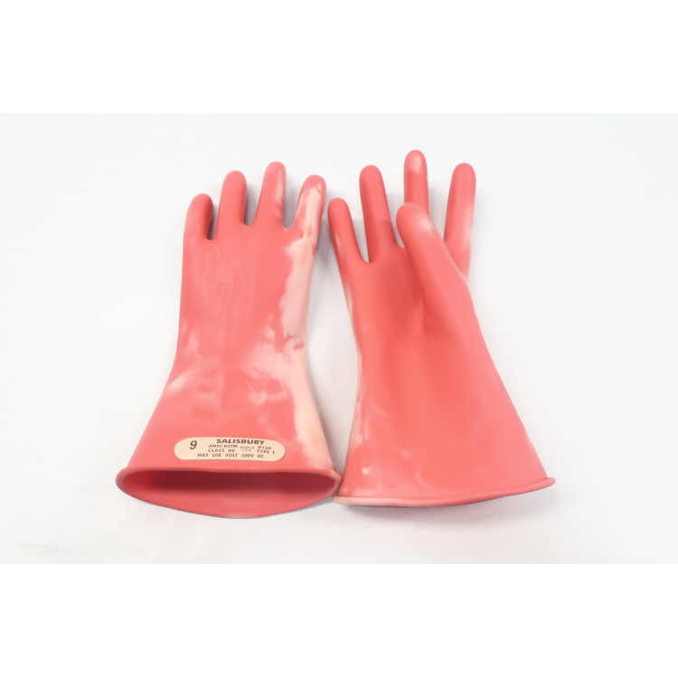 Honeywell E0011R/9 Salisbury Type I Class 00 Size 9 Red Lineman Glove