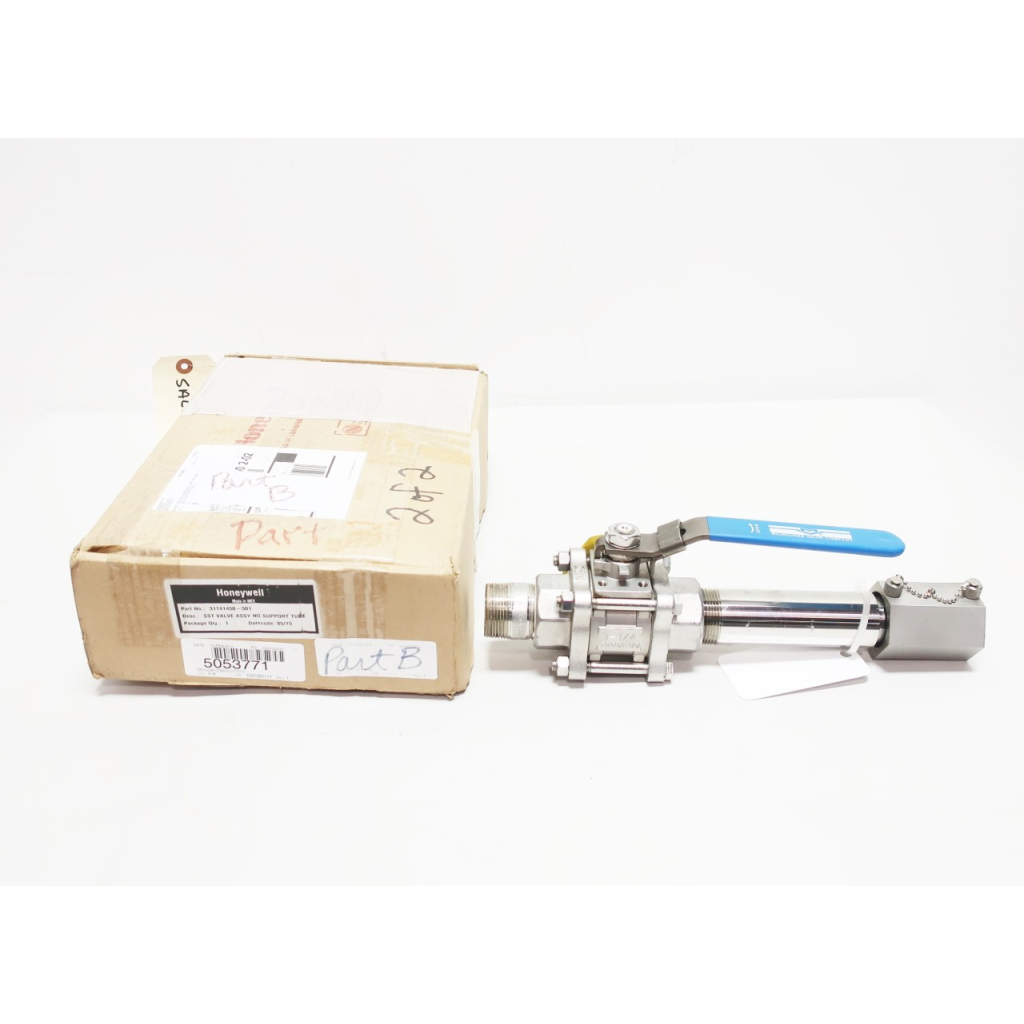 Honeywell 31741450-501 1-1/4in Npt Sst Ball Valve Assembly No Support Tube