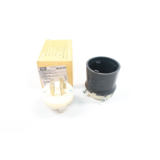 Hubbell HBL2411CN Insulgrip Twist-lock Plug 3p 4w 20a 125/250v-ac