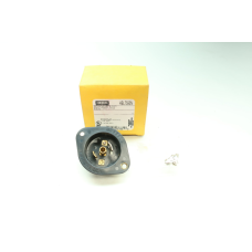 Hubbell HBL7595N Twist-lock Flanged Inlet Midget Plug 2p 3w 15a 125v-ac