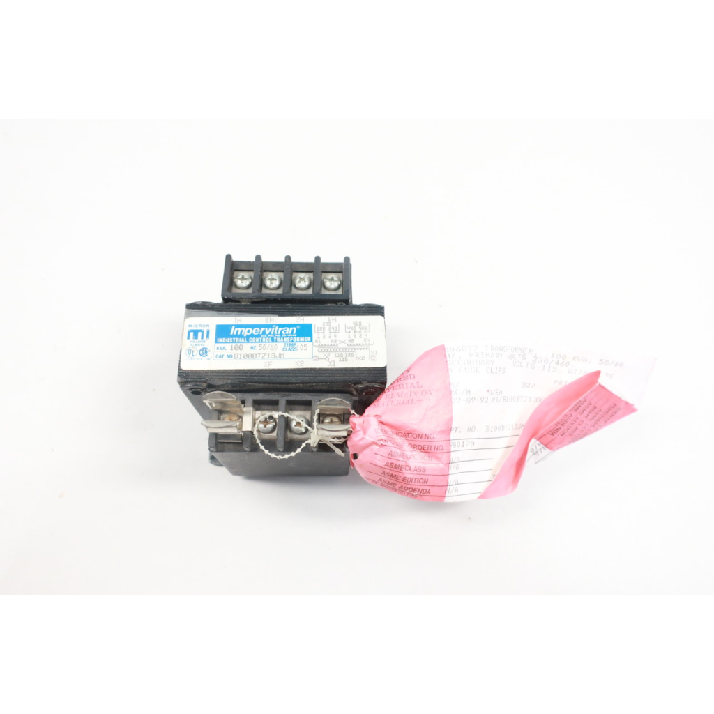 Impervitran B100BTZ13JM Voltage Transformer .100kva 230/460v-ac 120v-ac