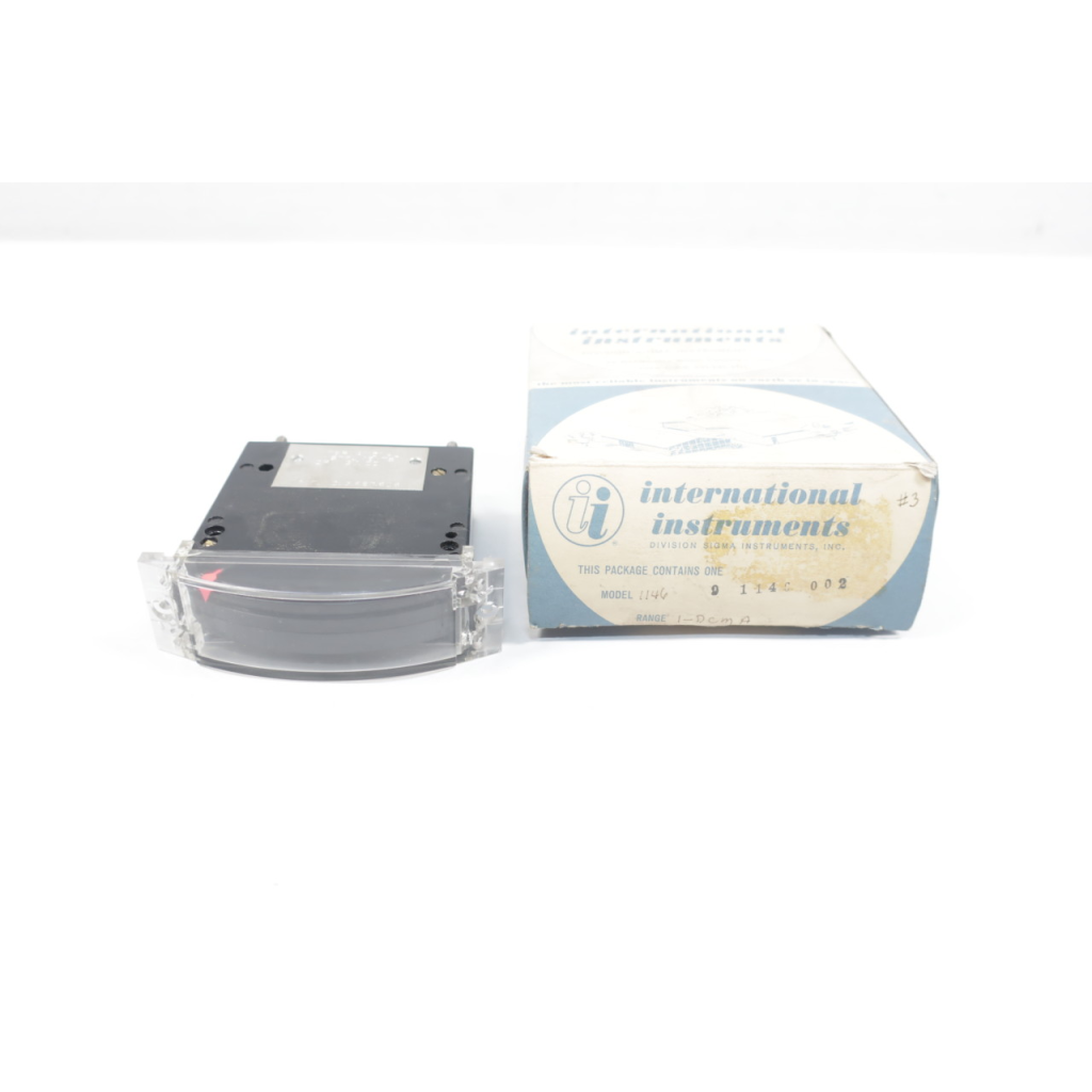 International Instruments 1146 Vertical Blank Panel Meter 0-1madc