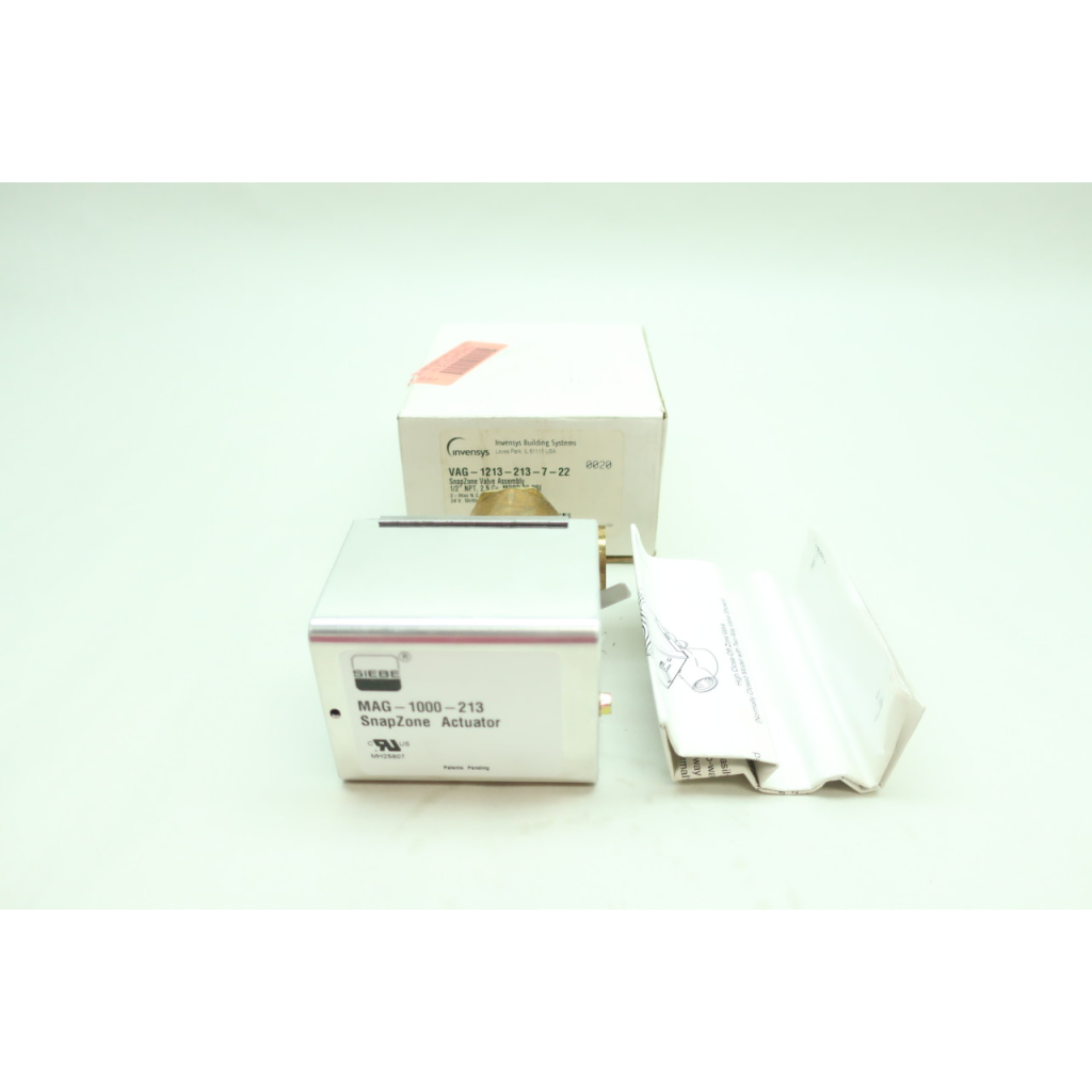 Invensys VAG-1213-213-7-22 Siebe Snapzone Electric Valve Assembly 1/2in Npt