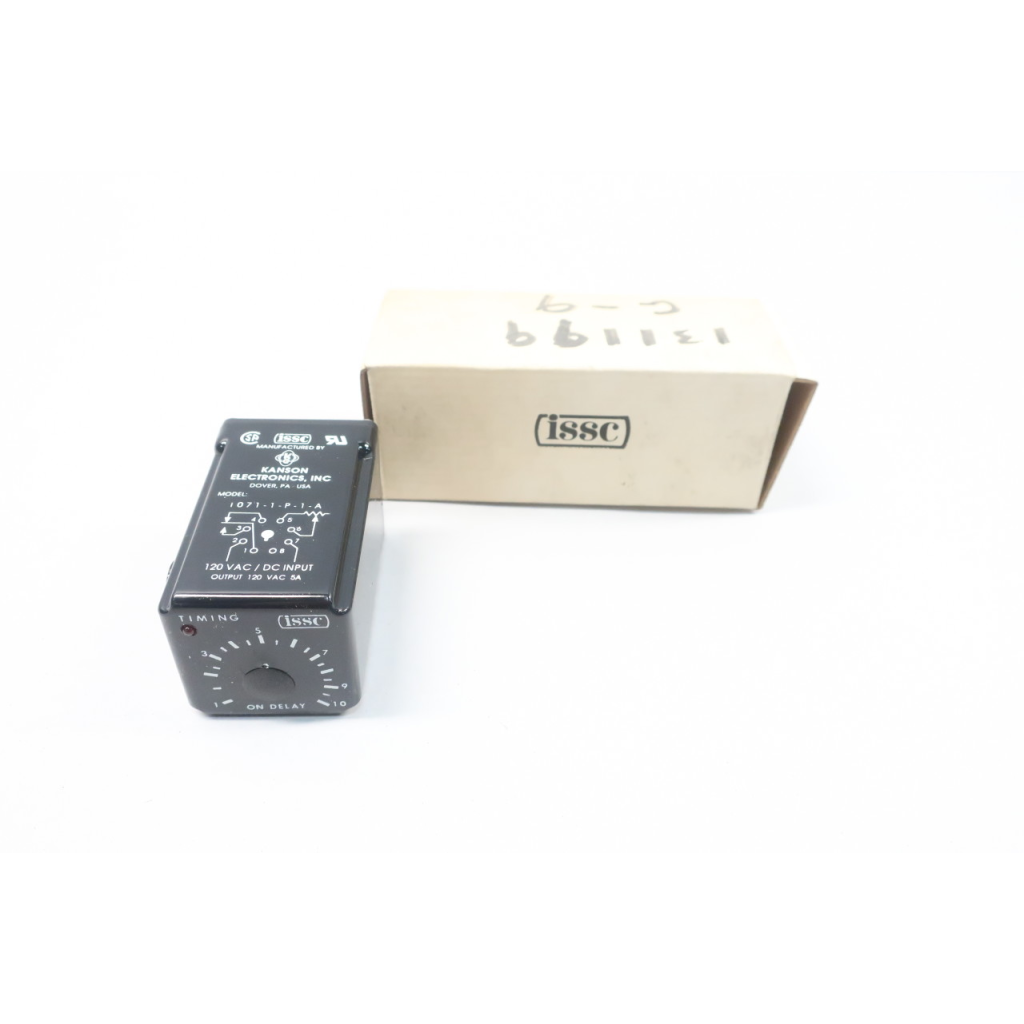 Issc 1071-1-P-1-A Time Delay Relay 1-10sec 120v-ac