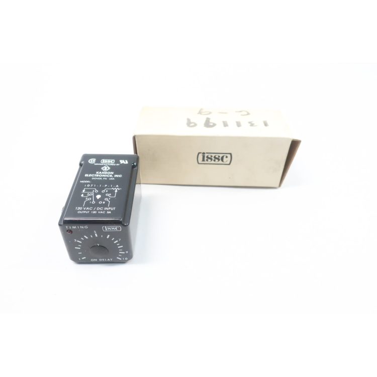 Issc 1071-1-P-1-A Time Delay Relay 1-10sec 120v-ac