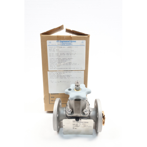 Itt Dia-flo Manual Stainless Flanged Diaphragm Valve 3/4in