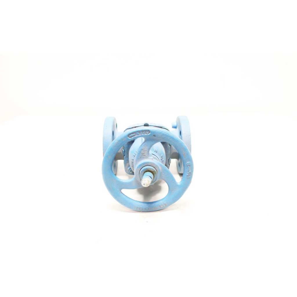Itt Grinnell Dia-flo Manual Steel Flanged Diaphragm Valve 1-1/2in