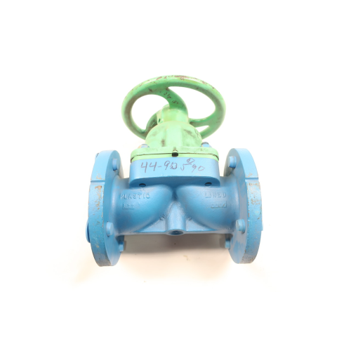 Itt Grinnell Manual Iron Flanged Diaphragm Valve 4in