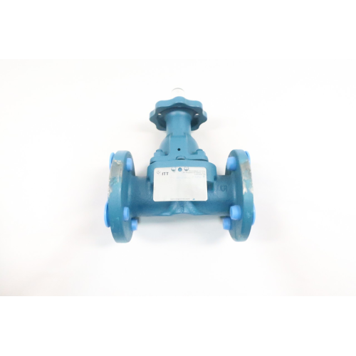 Itt 1-2538-TM-943 Dia-flo Manual Iron Flanged Diaphragm Valve 1in