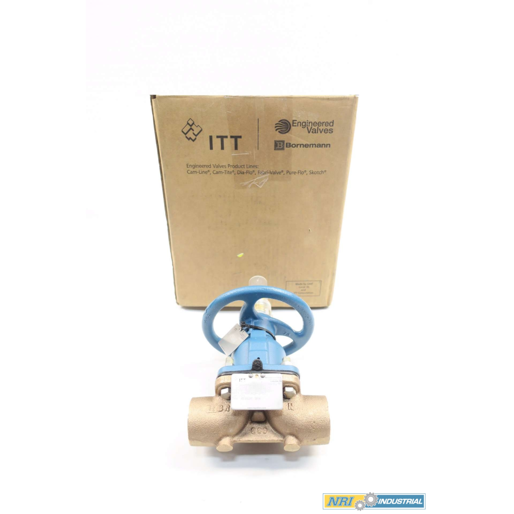 Itt 1.5-2456-m903 1-1/2 In Bronze Solder End Diaphragm Valve