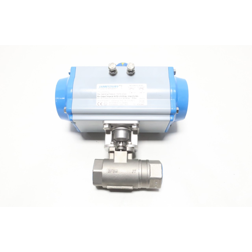 Jamesbury 1 A3600XTD Ball Valve Pneumatic Threaded 1in Npt Vpvl250sr4/5bd