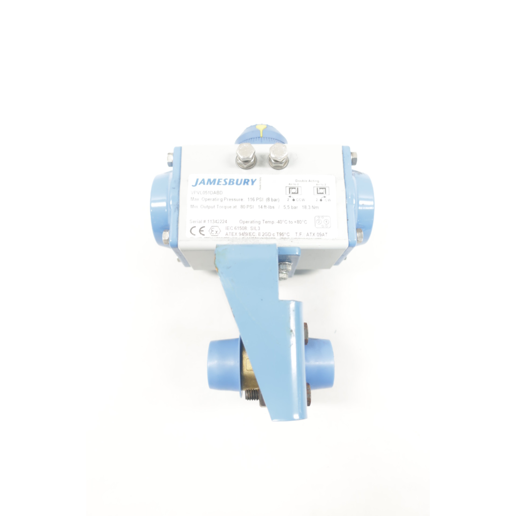 Jamesbury 21 1136 TTCO Pneumatic Bronze Ball Valve 1/2in Npt