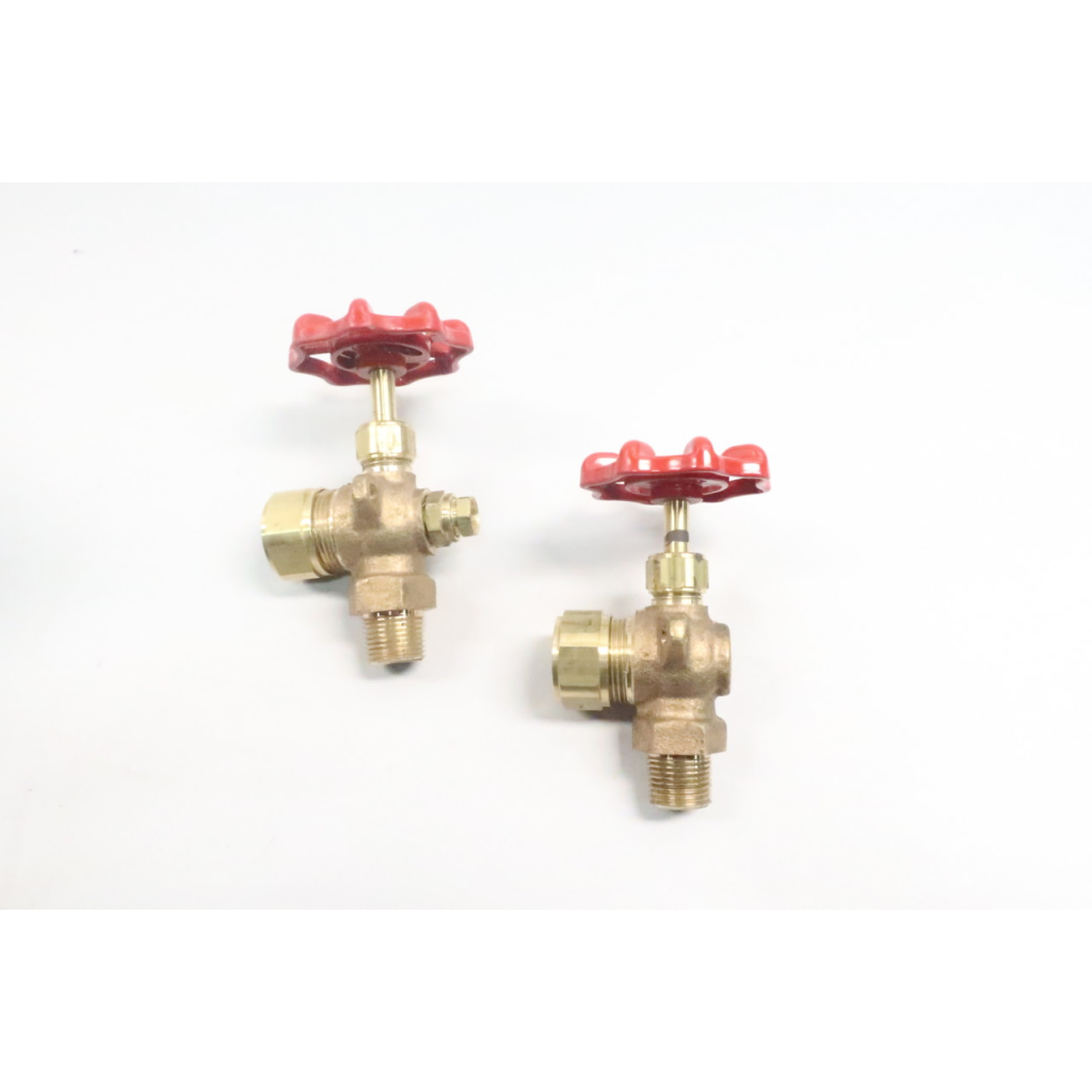 John Ernst 403-03 Manual Brass Water Gauge Valve Set 3/8in