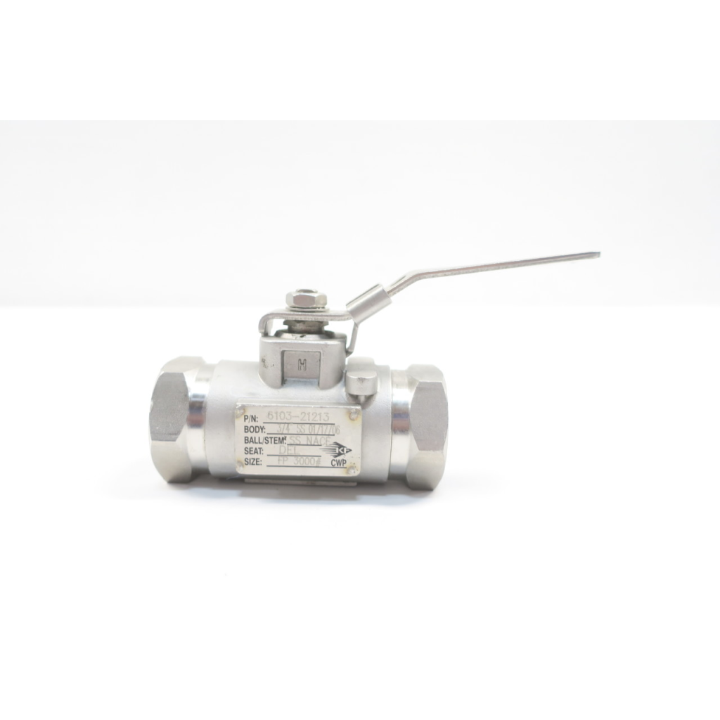 Kf Industries 6103-21213 3000# Npt Stainless 3/4in Ball Valve