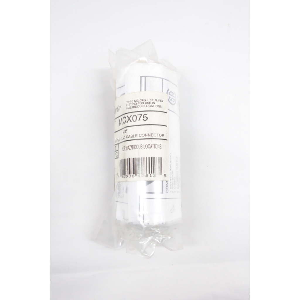 Killark MCX075 Metal Clad Cable Connector 3/4in