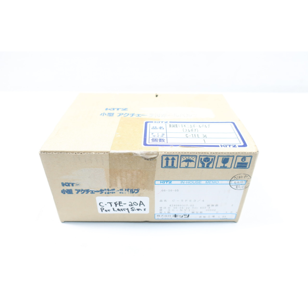 Kitz C-TFE Pneumatic Bronze Threaded 3/4in Npt Ball Valve