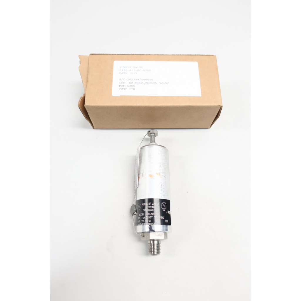 Kunkle 0330-A01-KC Aluminum Safety Relief Valve 5250psi 1/4in Npt