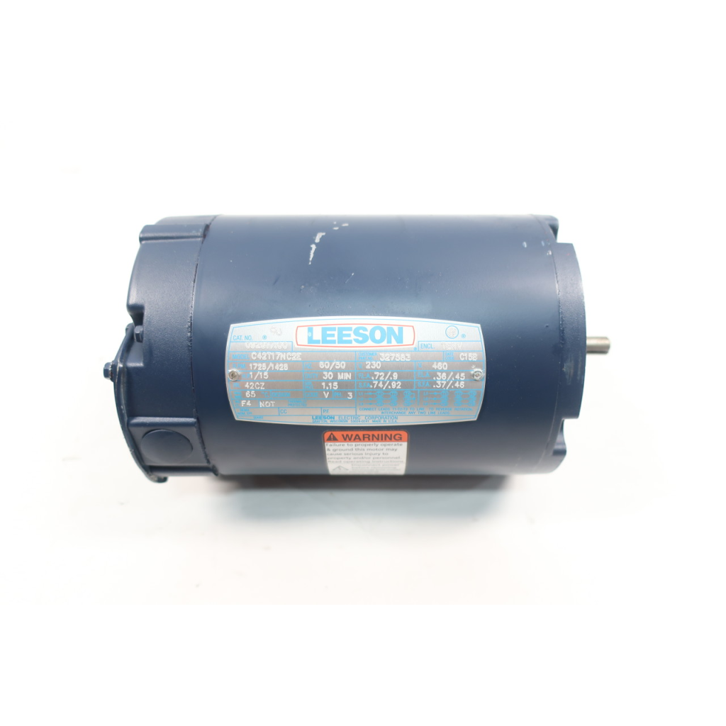 Leeson 092017.00 Ac Motor 42cz 3ph 1/15hp 1725rpm 230/460v-ac