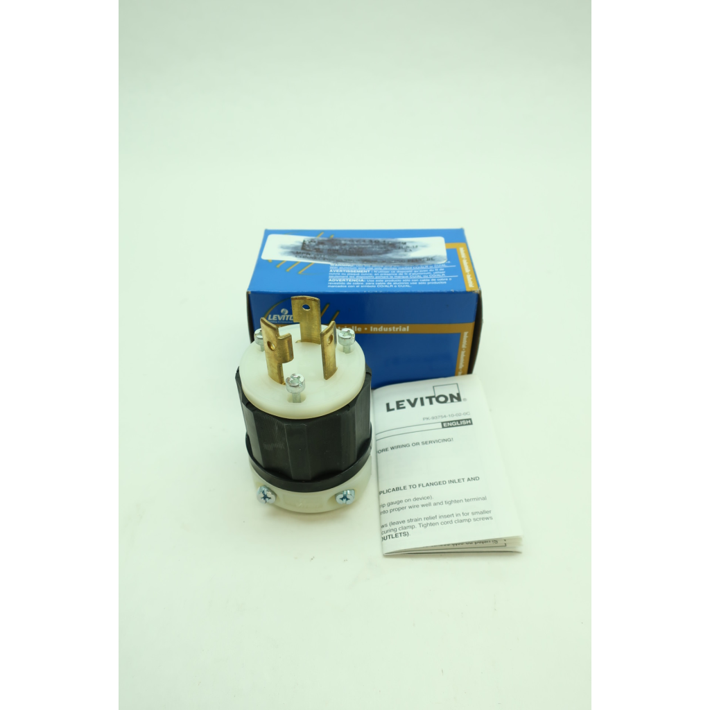 Leviton 2611 Black Locking Plug 2p 3w 30a Amp 125v-ac