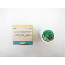 Leviton 71130-P Nylon Locking Plug 3p 3w 30a Amp 250v-ac