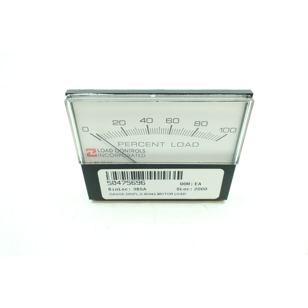 Load Controls G-8504 0-100 Percent Load Panel Meter