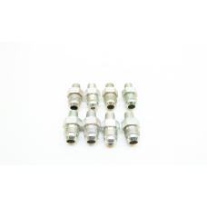 Lot Of 8 Aeroquip 2021-2-6S Hose Adapter 1/8in Npt Male/3/8in Jic Male