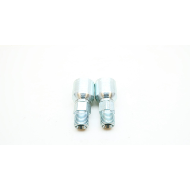 Lot Of 2 Parker 10171-8-8 71 Crimp Fitting Series 1/2in Npt