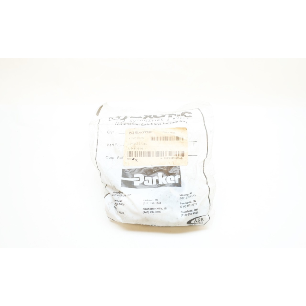 Lot Of 2 Parker 1J943-16-16 90degree Female Seal-lok Swivel