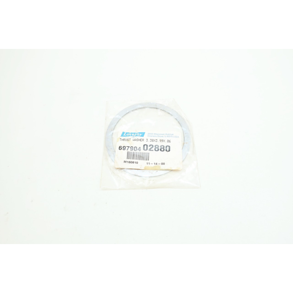 Lovejoy 69790402880 Thrust Washer 3.38in X 3.99in X 0.6in