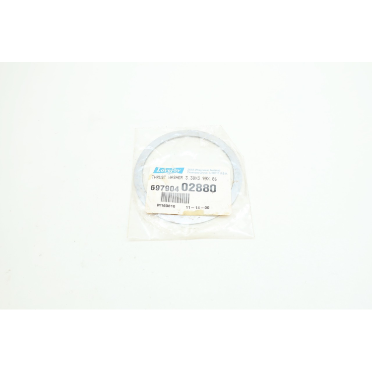 Lovejoy 69790402880 Thrust Washer 3.38in X 3.99in X 0.6in