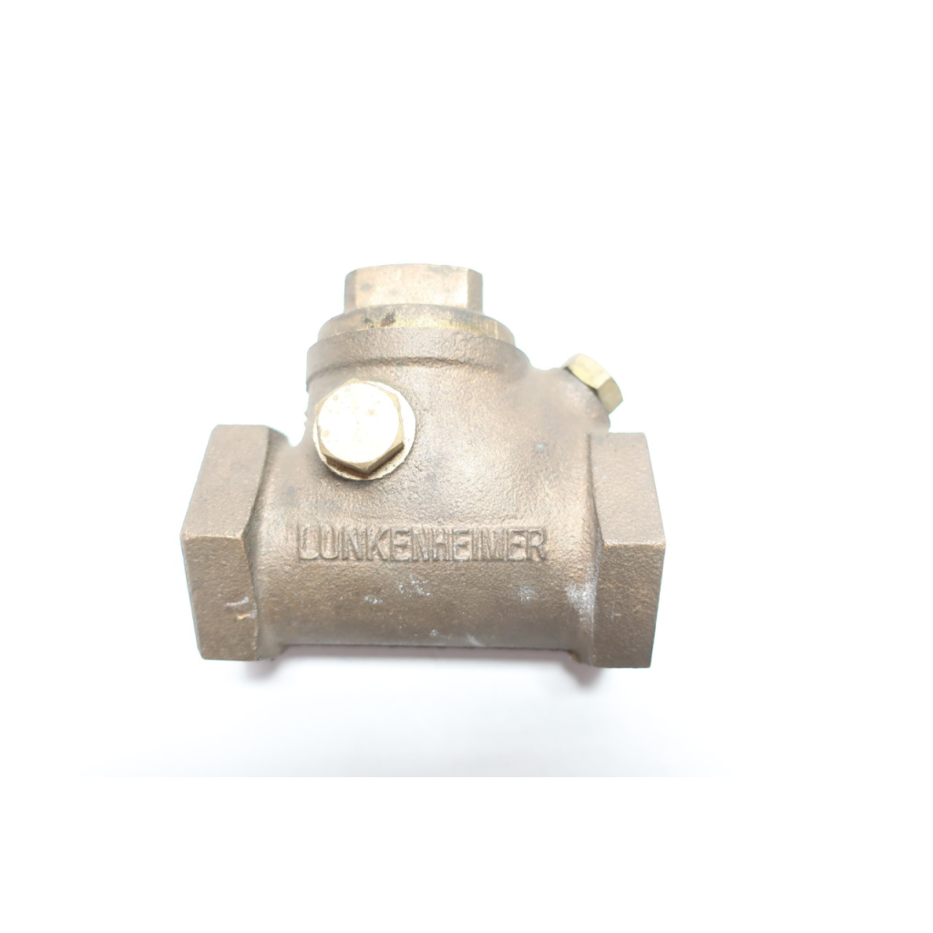 Lukenheimer Brass Swing Gate Check Valve 1in Npt 300