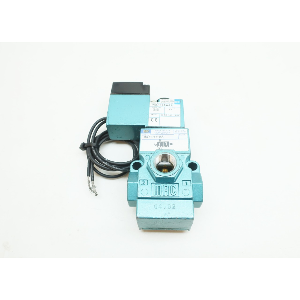 Mac 55B-11-PI-116AA 120v-ac 3/8in Npt Solenoid Valve