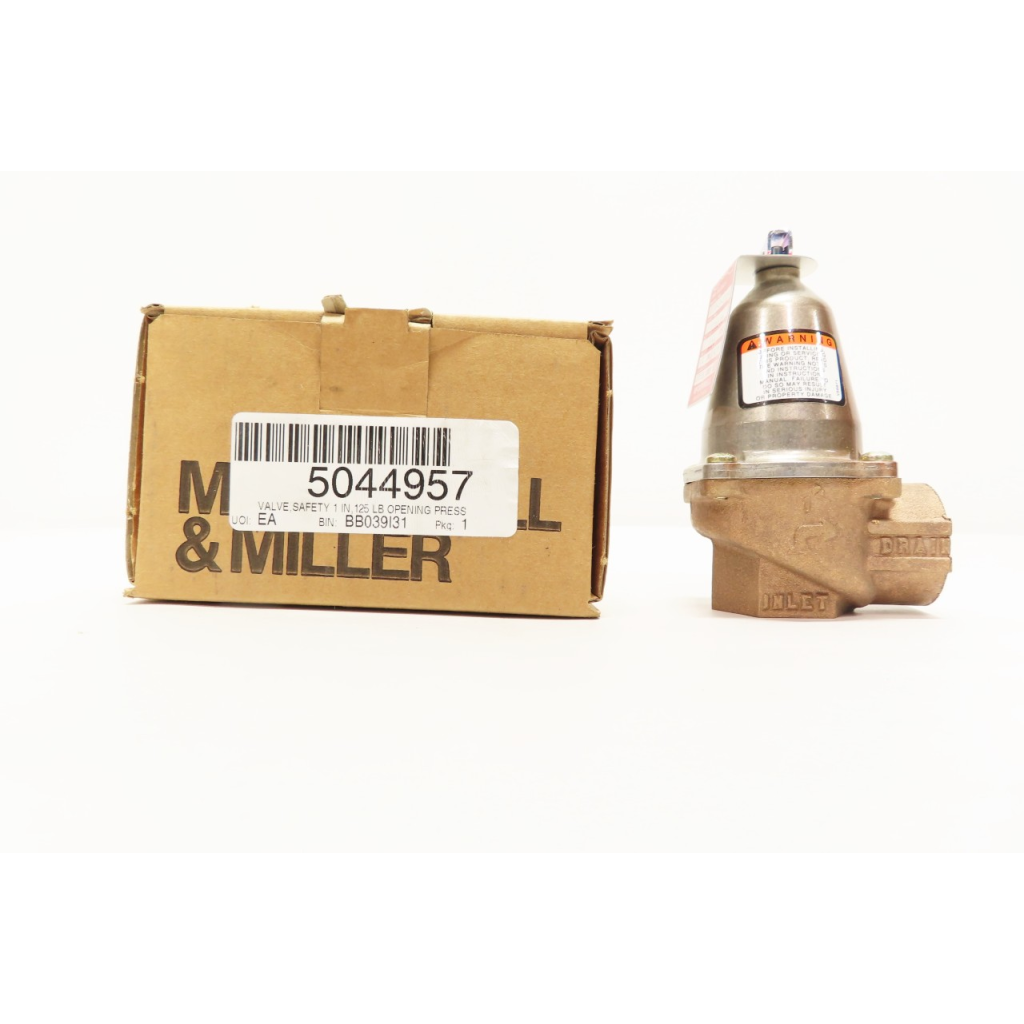 Mcdonnell & Miller 250-1-125 Bronze 125psi 1in Npt Relief Valve
