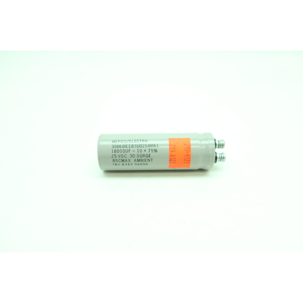 Mepco 3186BE183UO25AMA1 Capacitor 18000uf 25v-dc