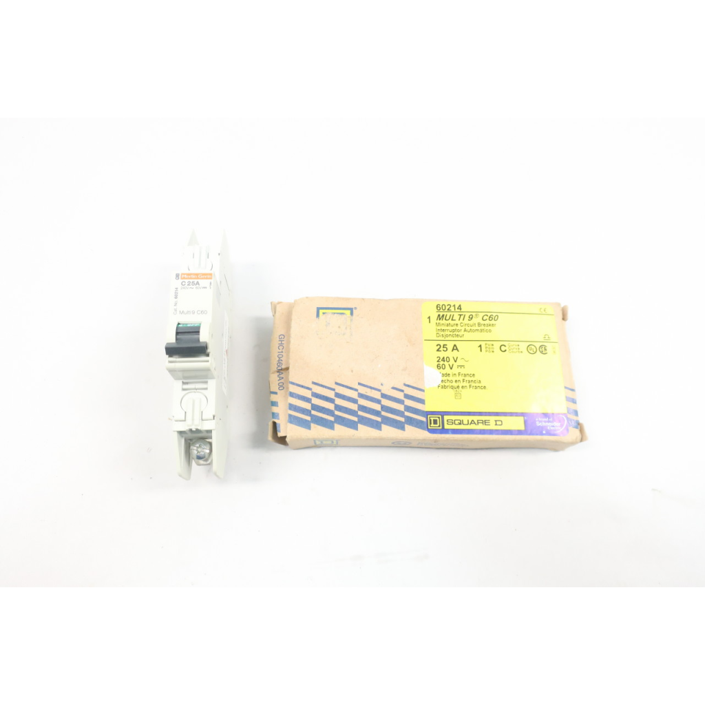 Merlin Gerin 60214 Multi9 C60 Miniature Circuit Breaker 1p 25a 240v-ac