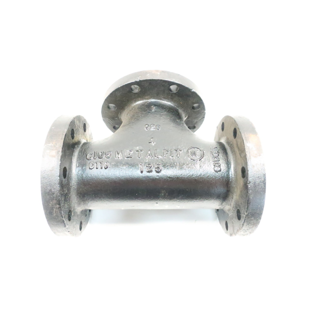 Metalfit 3-way Valve Body 4in Flanged 125 Iron