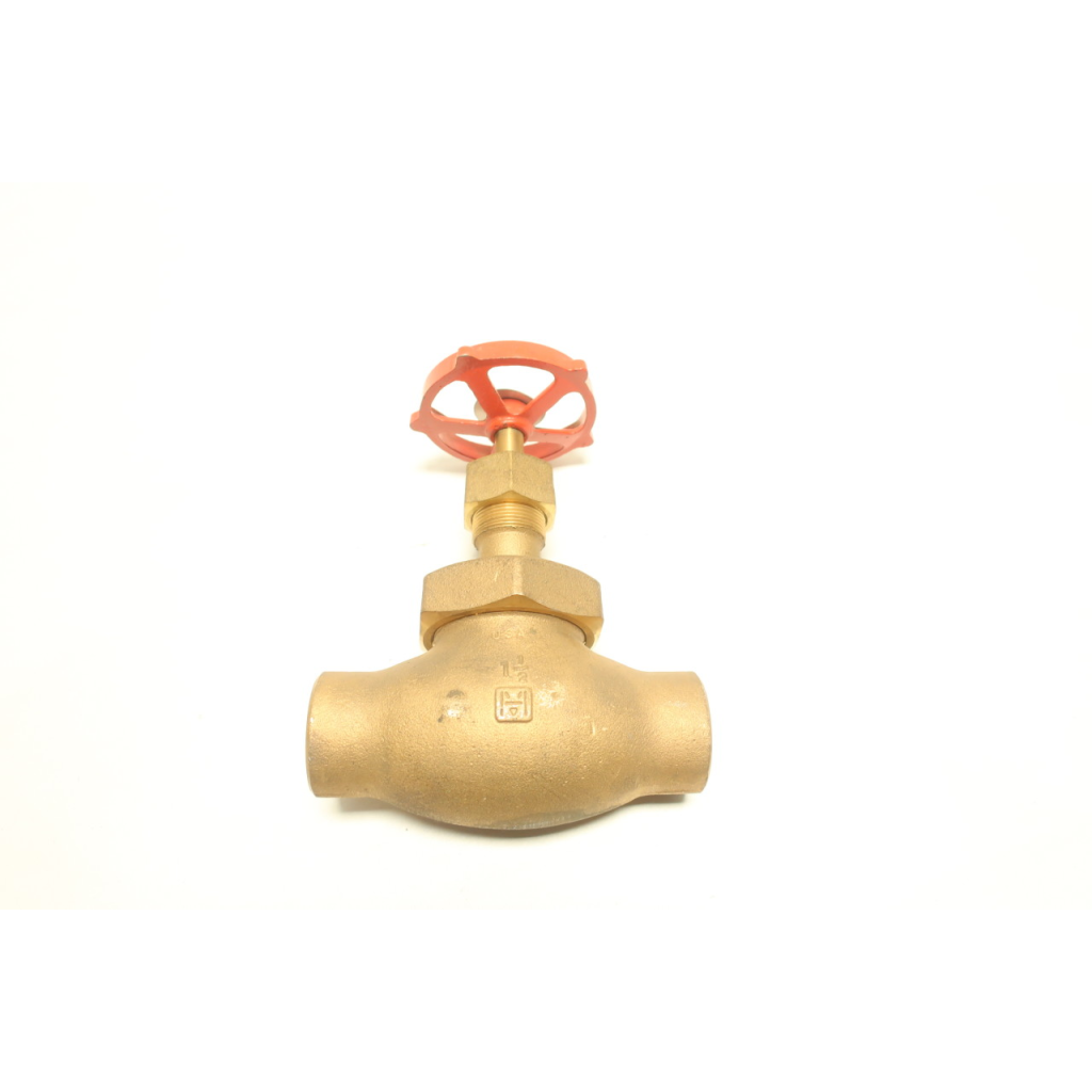 Milwaukee 1590 Manual Bronze Socket Weld Globe Valve 1-1/2in
