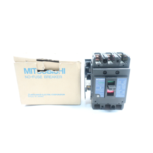 Mitsubishi NF50-CP No-fuse Circuit Breaker 3p 3a Amp 600v-ac